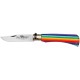 Ніж Old Bear Rainbow M, 420 steel, wood handle,, rainbow