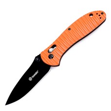 Ніж складаний туристичний Ganzo G7393P (8.7 см) 440C / G10 помаранчевий текстурований