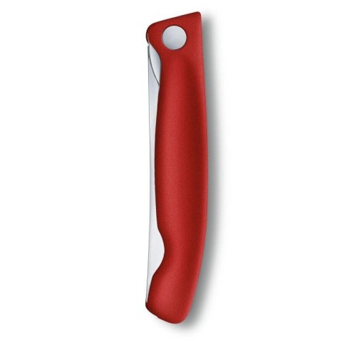 Нож кухонный складной Victorinox SwissClassic 11 см, скругленный, красный, блистер