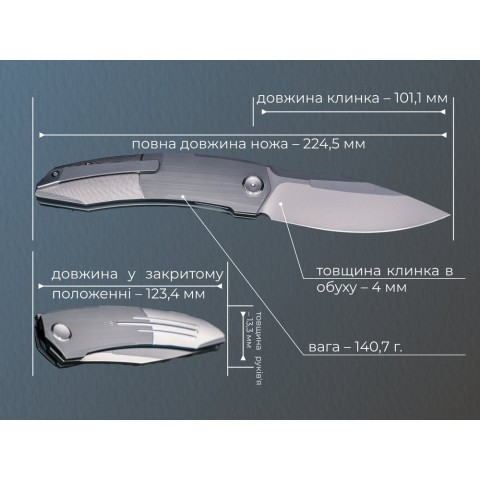 Ніж складаний Weknife Sine Wave WE23069B-2