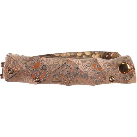 Нож Mcusta Shinra Take, 25th Anniversary brown
