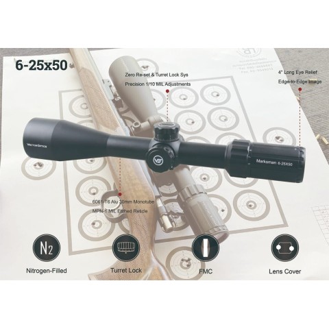 Прицел оптический Vector Optics Marksman 6-25x50 (30mm) SFP