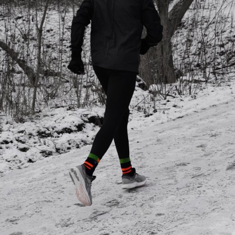 Шкарпетки водонепроникні  Dexshell Running, p-p М, з помаранчевими смугами