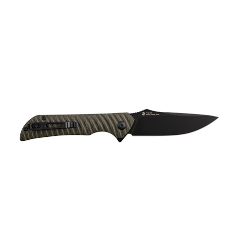 Ніж складаний туристичний Ruike P123-MB, (9.2 см) 14C28N / мікарта коричневий