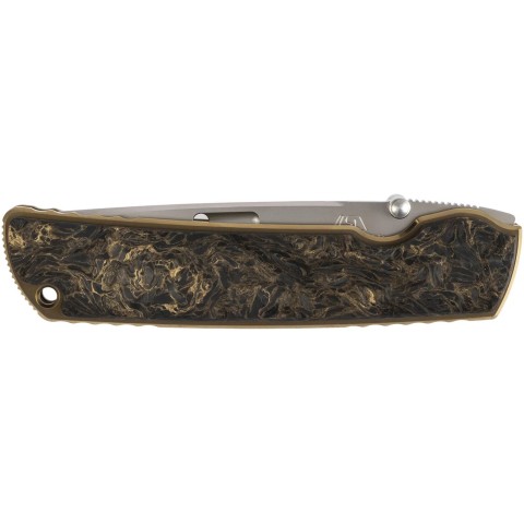 Нож Rockstead Higo II X-CF-ZDP Dark Matter Gold