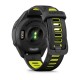 Смарт-часы Garmin Forerunner 265s с черным корпусом и черно-желтым силиконовым ремешком