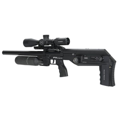 Пневматическая редукторная винтовка FX Airgun Leopard Black Sniper Bottle .177 кал