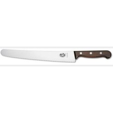 Нож кухонный кондитерский Victorinox Wood 26 см, серрейтор, розовое дерево