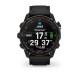 Смарт-годинник Garmin Descent Mk3i (51 мм) карбоново-сірий DLC титановий з чорним силіконовим ремінцем