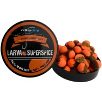 Бойлы Crazy Carp Hybrid Wafters Larva & Superspice 12mm (55шт/уп)