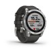 Смарт-часы Garmin fenix 7 серебристые с ремешком графитового цвета