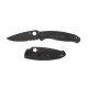 Ніж Spyderco Resilience Black Blade FRN, полусеррейтор