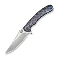 Ніж складаний туристичний Weknife Dracarys, (9.1 см) Böhler M390 / титан 6AL4V полум’яний