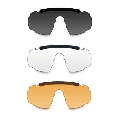 Окуляри захисні, Wiley X не корегувальні, з лінзами з пласмас 308 SABER ADV Smoke/Clear/Rust Matte