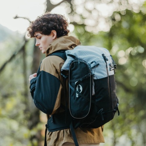 Стілець складаний ультралегкий Naturehike CNK2550JJ013 Yamami YL01, розмір М, алюміній, сірий