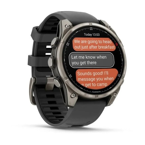 Смарт-часы Garmin fenix 8 Pro AMOLED (47 мм) Sapphire титан графитовый/черный