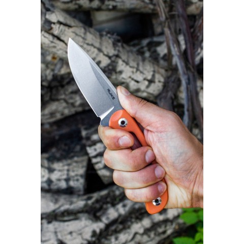 Ніж фіксований туристичний Ruike Hornet F815-J, (8.5 см) 14C28N / G10 помаранчевий