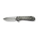 Ніж складаний кишеньковий Civivi Elementum II, (7.5 см) Damascus / Carbon Fiber & Resin