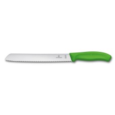 Нож кухонный для хлеба Victorinox SwissClassic, серрейтор, 21 cм, зеленый, блистер