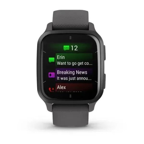 Смарт-годинник Garmin Venu Sq 2 сірий з грифельним безелем