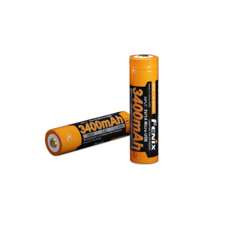 ARB-L18-3400U Акумулятор 18650 Fenix (3400 mAh) micro usb зарядка