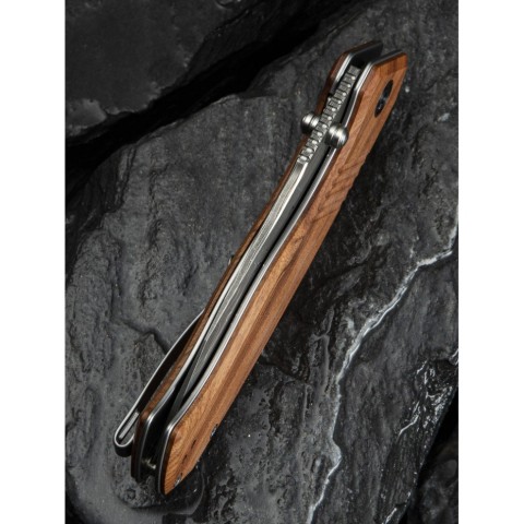 Ніж складаний туристичний Civivi Placoid, (9.3 см) Damascus / Guibourtia Wood