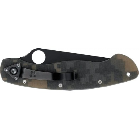 Нож Spyderco Military Black Blade camo