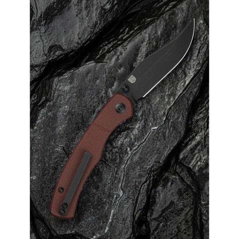 Ніж складаний кишеньковий Civivi Clingman, (7.6 см) Nitro-V / G10 темно-червоний