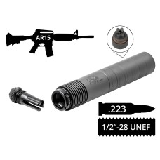 Модульный глушитель с быстросъемом AFTactical S441 SLA FH, .223 (5.56мм), 1/2x28 UNEF, AR15