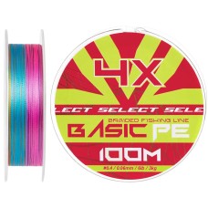 Шнур Select Basic PE Multicolor 100m #0.4/0.06mm 6lb/3kg