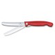 Ніж кухонний складний Victorinox SwissClassic 11 см, серрейтор, заокруглений, червоний