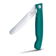 Складаний ніж для пікніка Victorinox Swiss Classic 11см хвил зел 6.7834.FC1