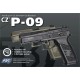 Пістолет страйкбольний ASG CZ P-09. Blowback. Tan Green Gas кал. 6 мм