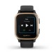 Смарт-годинник Garmin Venu Sq Music Edition чорний з рожево-золотистим безелем