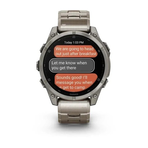 Смарт-часы Garmin fenix 8 AMOLED (47 мм) Sapphire титан з титановым ремешком
