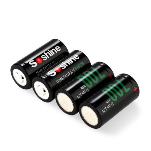Акумулятори Soshine CR123A/16340 700mAh (4 шт)