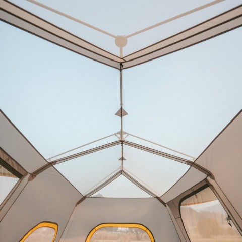 Намет шестимісний Naturehike Cape 8.4 CNK2450WS050 з швидким розкриттям, сіро-коричневий