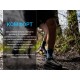 Шкарпетки водонепроникні Dexshell Running Lite 2.0 Socks, сірі, розмір L (43-46)