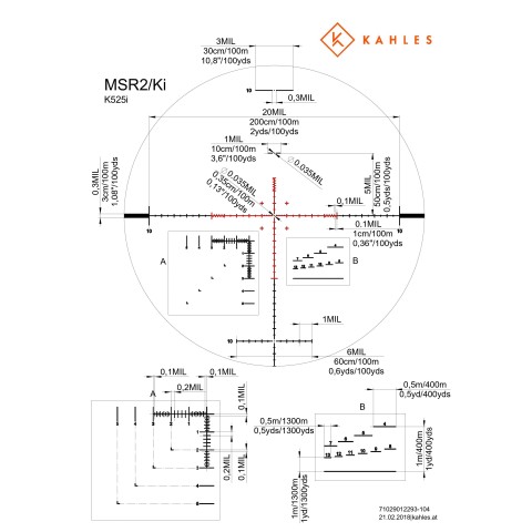 Приціл оптичний KAHLES K 525i CCW 5-25x56 / MSR2-left