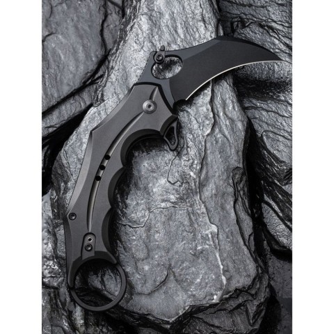 Ніж складаний кишеньковий Civivi Incisor II, (5.1 см) Nitro-V / Aluminum чорний