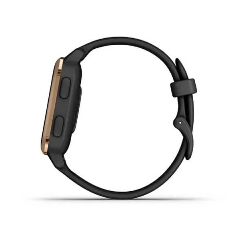 Смарт-годинник Garmin Venu Sq Music Edition чорний з рожево-золотистим безелем