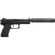 Пистолет страйкбольный ASG MK23 Gas 6 мм black
