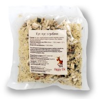 Кус-кус з грибами  Happy Elk прозора упаковка