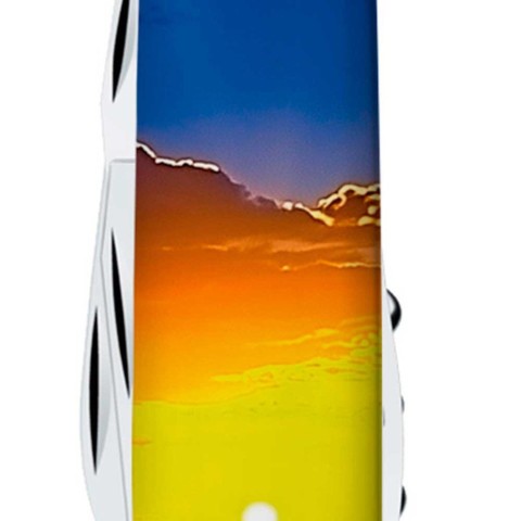 Ніж Victorinox Climber Ukraine 91мм,14функ ,Світанок