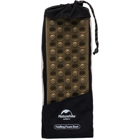 Сидушка туристична складана XPE Naturehike NH20PJ025, 15 мм, хакі з чохлом для походів та кемпінгу