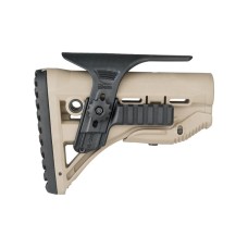 Щока регульована FAB з планкою Пікатінні для приклада GL-SHOCK з амортизатором, чорна