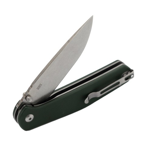 Ніж складаний туристичний Ganzo G6804 (8.9 см) 8CR14 / G10 зелений