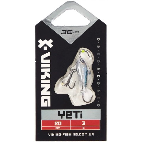 Балансир Viking Fishing Yeti Ice Jig 20mm 3.0g #11 Anchovy