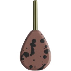 Грузило Brain In-Line Flat Lead 56g 2шт/уп brown