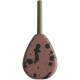 Грузило Brain In-Line Flat Lead 56g 2шт/уп brown